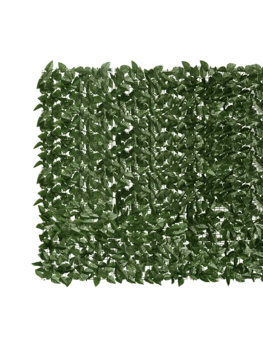 Balkonová zástěna s tmavě zelenými listy 300 x 150 cm
