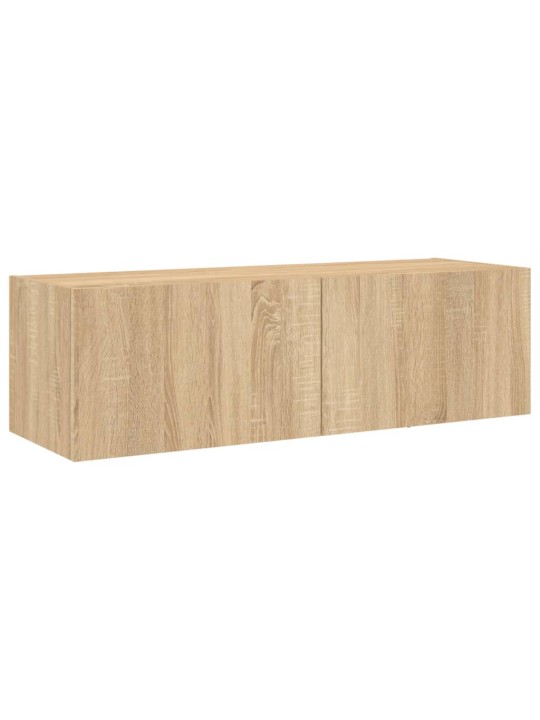 4dílná obývací stěna s LED osvětlením dub sonoma