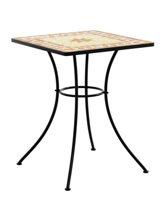 Mozaikový bistro stolek terakota 60 x 60 x 74 cm keramika