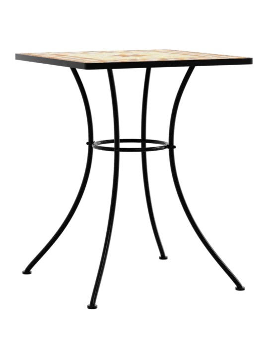 Mozaikový bistro stolek terakota 60 x 60 x 74 cm keramika