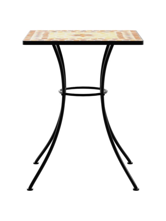 Mozaikový bistro stolek terakota 60 x 60 x 74 cm keramika