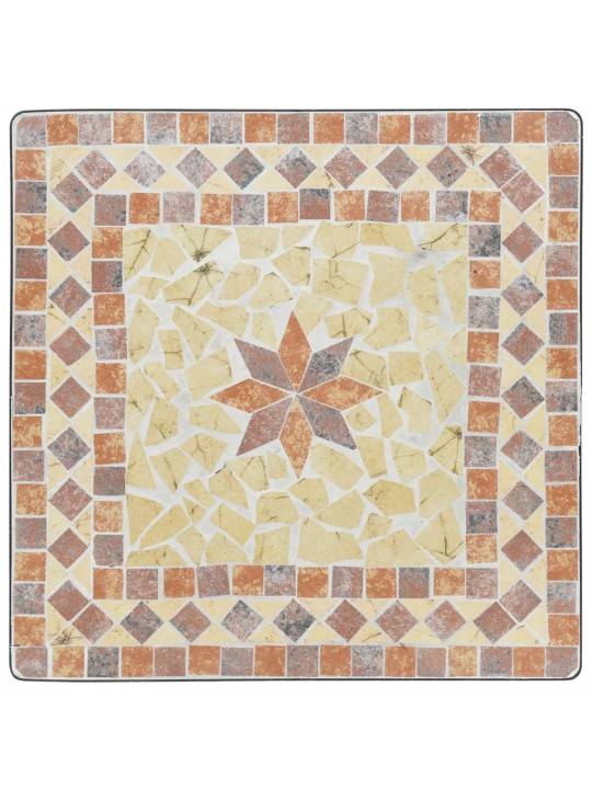 Mozaikový bistro stolek terakota 60 x 60 x 74 cm keramika