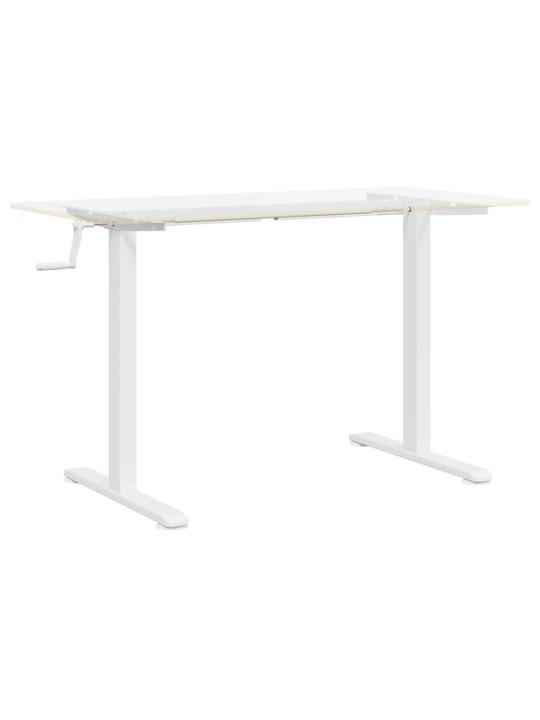 Rám stojacího stolu bílý (94–135) x 60 x (70–114) cm ocel