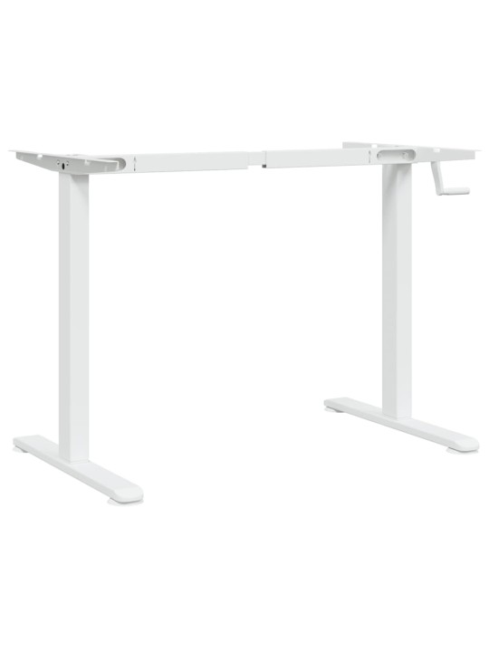 Rám stojacího stolu bílý (94–135) x 60 x (70–114) cm ocel