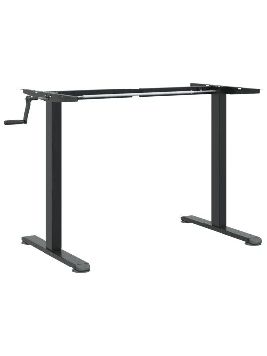 Rám stojacího stolu černý (94–135) x 60 x (70–114) cm ocel