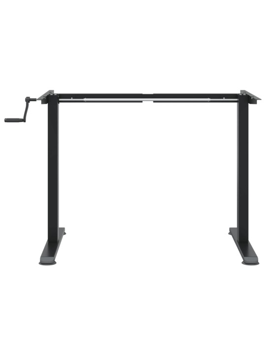 Rám stojacího stolu černý (94–135) x 60 x (70–114) cm ocel