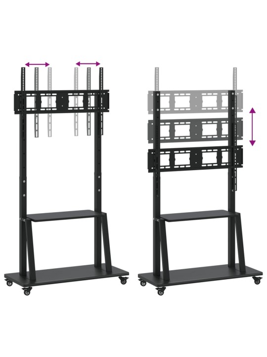 Tv stojan na kolečkách 32"–90" max vesa 800 x 600 mm 100 kg