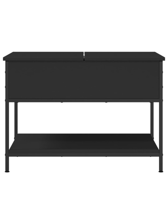 Konferenční stolek černý 70 x 50 x 50 cm kompozitní dřevo a kov