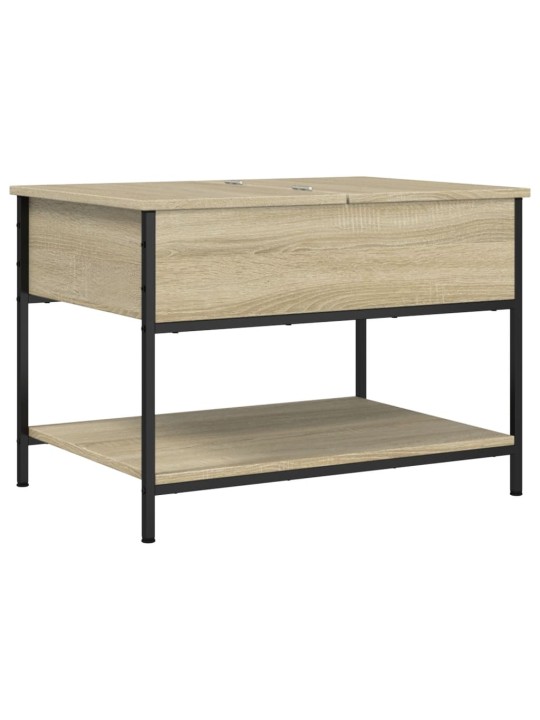 Konferenční stolek dub sonoma 70 x 50 x 50 cm kompozit a kov