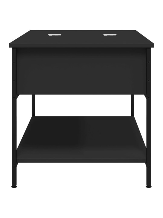 Konferenční stolek černý 100x50x50 cm kompozitní dřevo a kov
