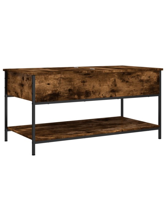 Konferenční stolek kouřový dub 100 x 50 x 50 cm kompozit a kov
