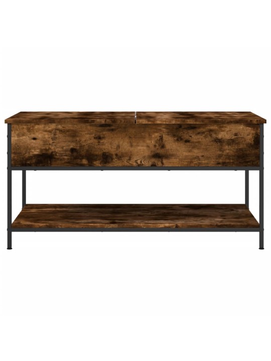 Konferenční stolek kouřový dub 100 x 50 x 50 cm kompozit a kov