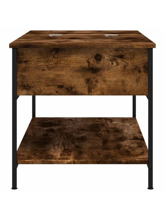 Konferenční stolek kouřový dub 100 x 50 x 50 cm kompozit a kov