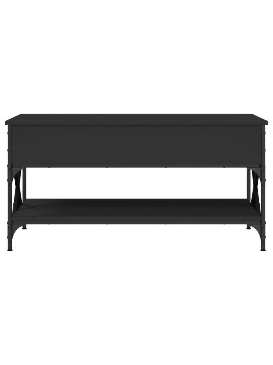 Konferenční stolek černý 100x50x50 cm kompozitní dřevo a kov