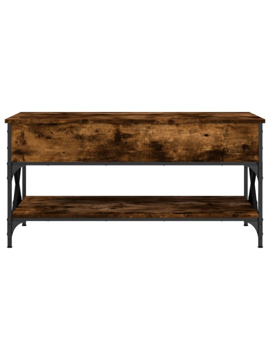 Konferenční stolek kouřový dub 100 x 50 x 50 cm kompozit a kov