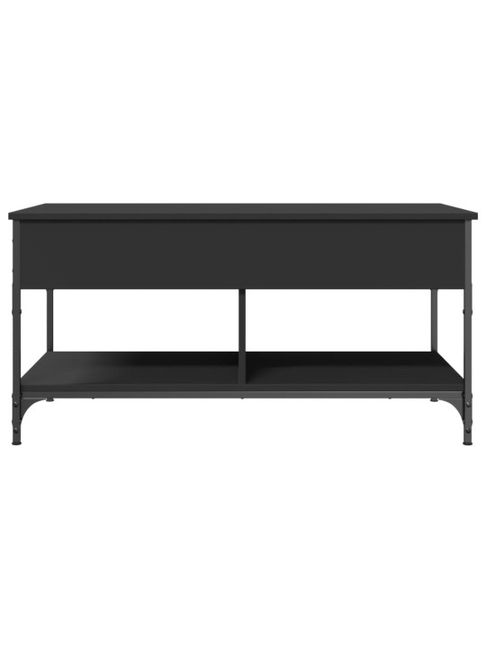 Konferenční stolek černý 100x50x50 cm kompozitní dřevo a kov