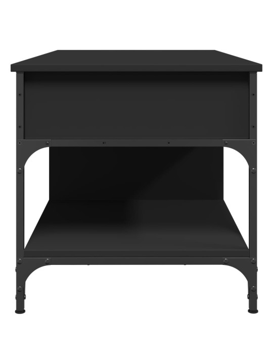 Konferenční stolek černý 100x50x50 cm kompozitní dřevo a kov