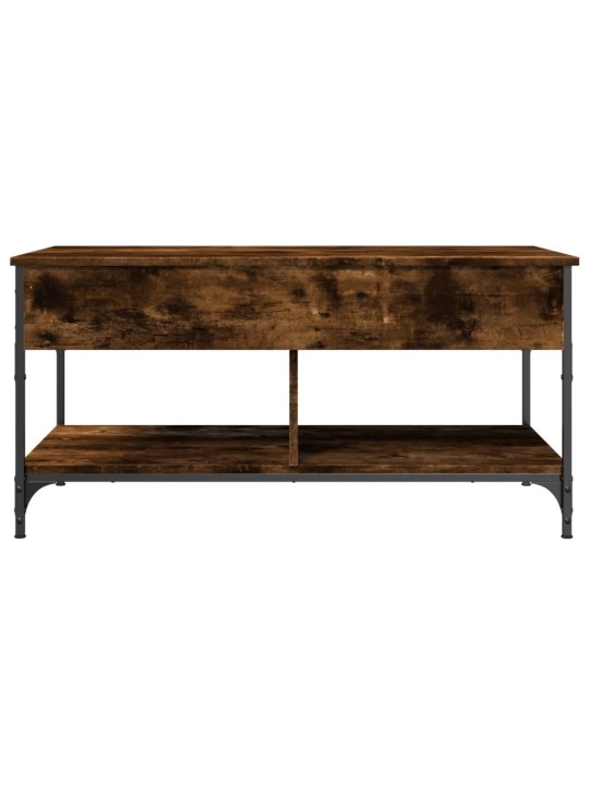 Konferenční stolek kouřový dub 100 x 50 x 50 cm kompozit a kov