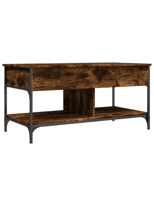Konferenční stolek kouřový dub 100 x 50 x 50 cm kompozit a kov