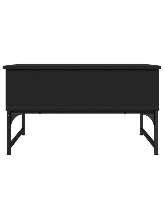Konferenční stolek černý 70 x 50 x 40 cm kompozitní dřevo a kov