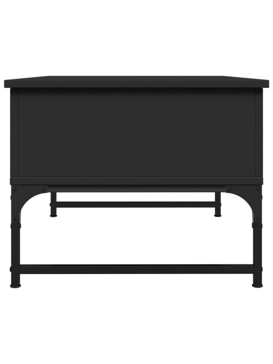 Konferenční stolek černý 70 x 50 x 40 cm kompozitní dřevo a kov