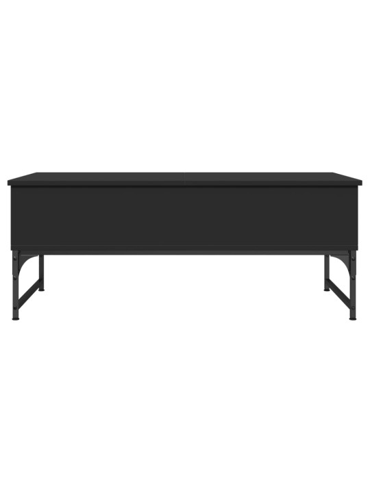 Konferenční stolek černý 100x50x40 cm kompozitní dřevo a kov