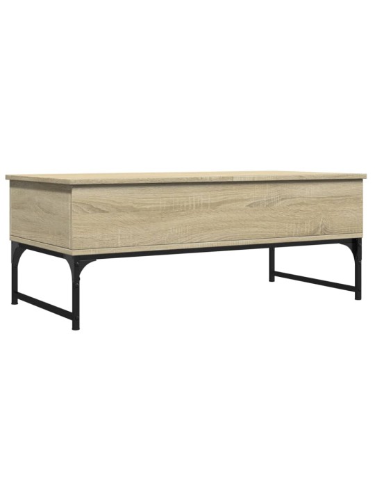 Konferenční stolek dub sonoma 100 x 50 x 40 cm kompozit a kov
