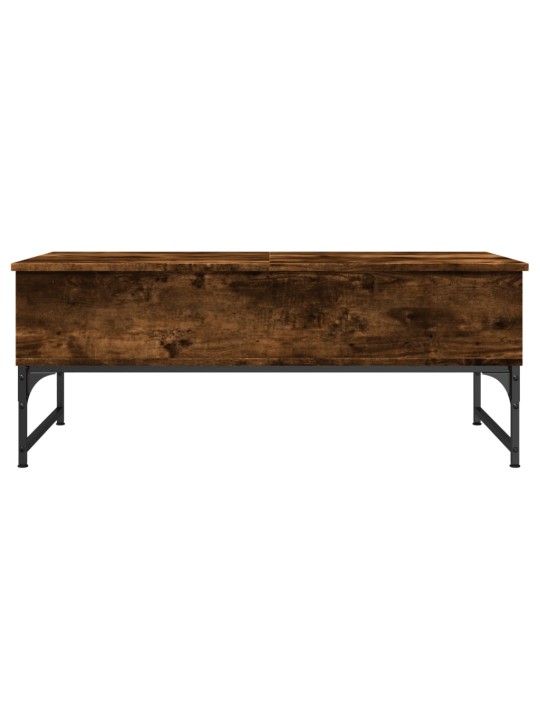 Konferenční stolek kouřový dub 100 x 50 x 40 cm kompozit a kov