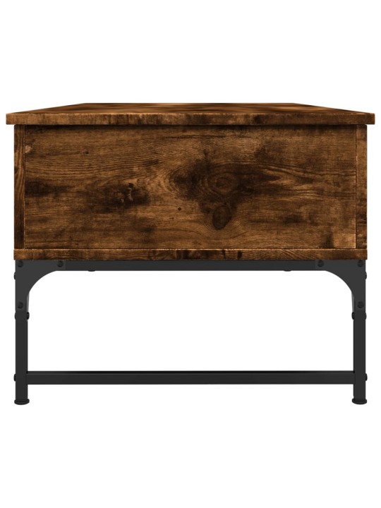 Konferenční stolek kouřový dub 100 x 50 x 40 cm kompozit a kov