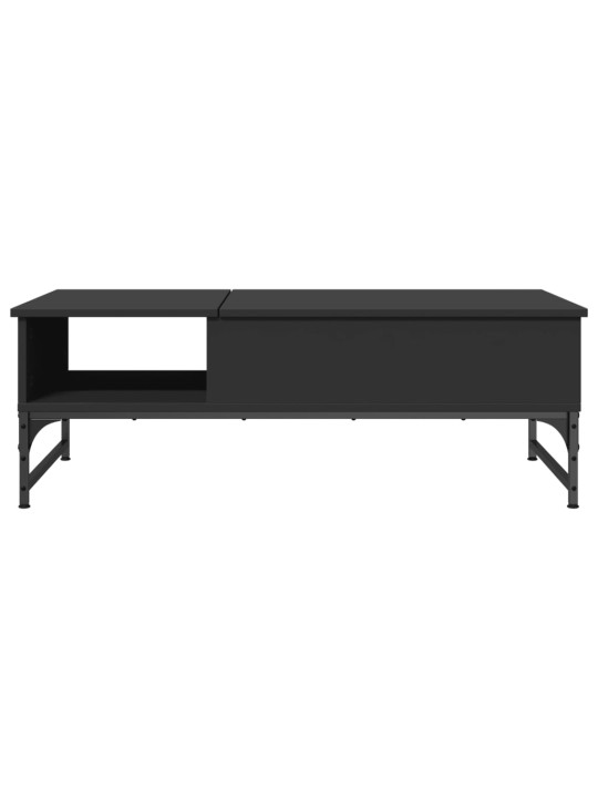 Konferenční stolek černý 100x50x35 cm kompozitní dřevo a kov