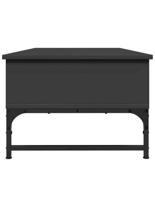 Konferenční stolek černý 100x50x35 cm kompozitní dřevo a kov