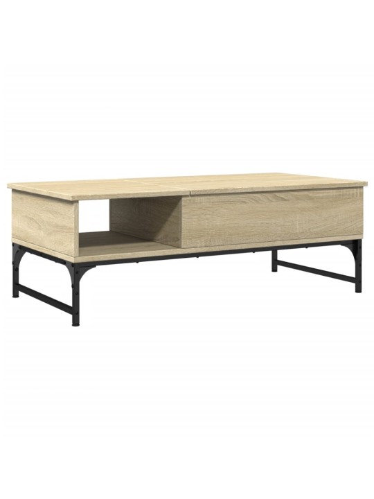 Konferenční stolek dub sonoma 100 x 50 x 35 cm kompozit a kov