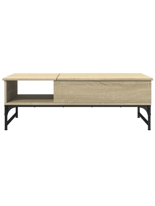 Konferenční stolek dub sonoma 100 x 50 x 35 cm kompozit a kov