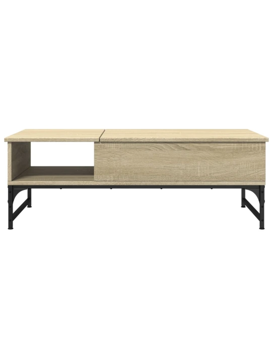 Konferenční stolek dub sonoma 100 x 50 x 35 cm kompozit a kov