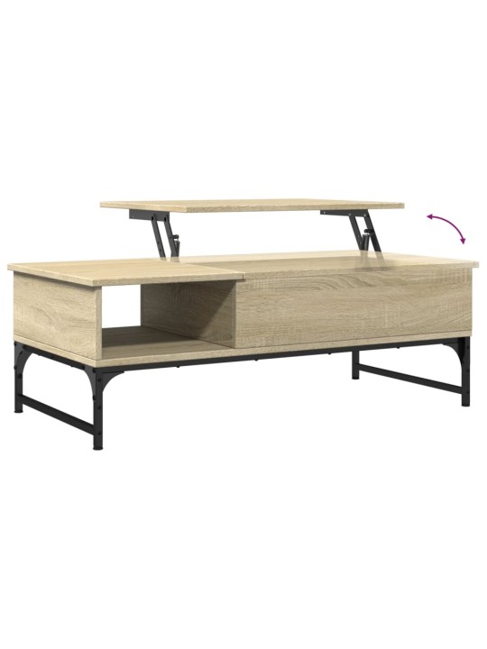 Konferenční stolek dub sonoma 100 x 50 x 35 cm kompozit a kov