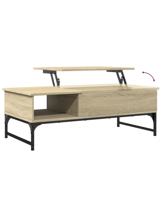 Konferenční stolek dub sonoma 100 x 50 x 35 cm kompozit a kov