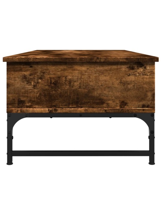 Konferenční stolek kouřový dub 100 x 50 x 35 cm kompozit a kov