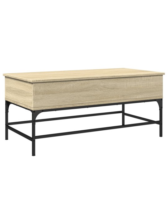 Konferenční stolek dub sonoma 100 x 50 x 45 cm kompozit a kov
