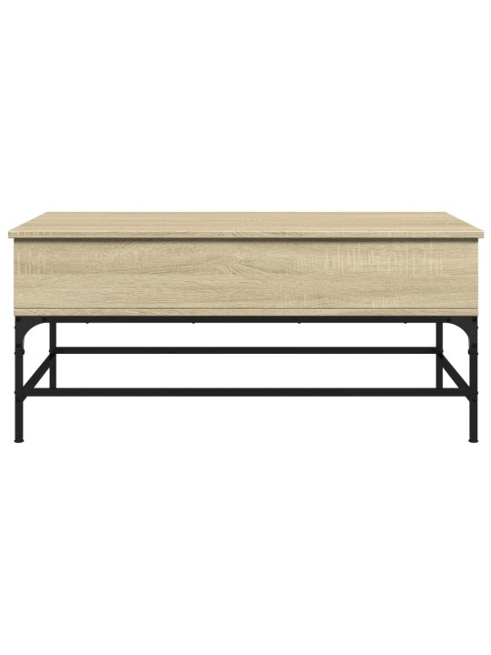 Konferenční stolek dub sonoma 100 x 50 x 45 cm kompozit a kov