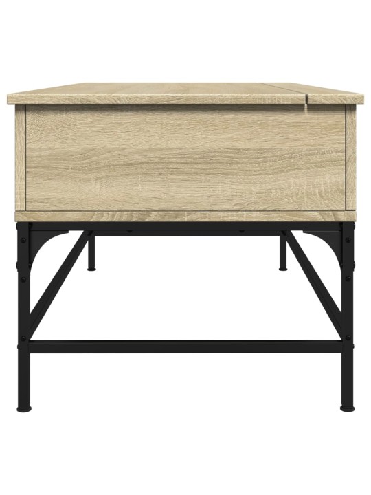 Konferenční stolek dub sonoma 100 x 50 x 45 cm kompozit a kov
