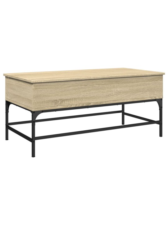 Konferenční stolek dub sonoma 100 x 50 x 45 cm kompozit a kov