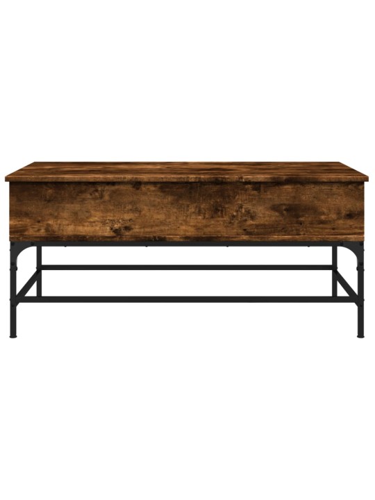Konferenční stolek kouřový dub 100 x 50 x 45 cm kompozit a kov