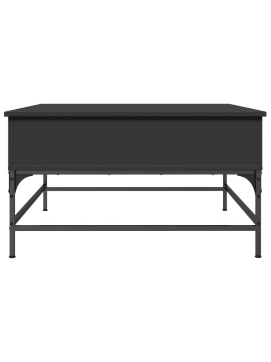 Konferenční stolek černý 80 x 80 x 45 cm kompozitní dřevo a kov