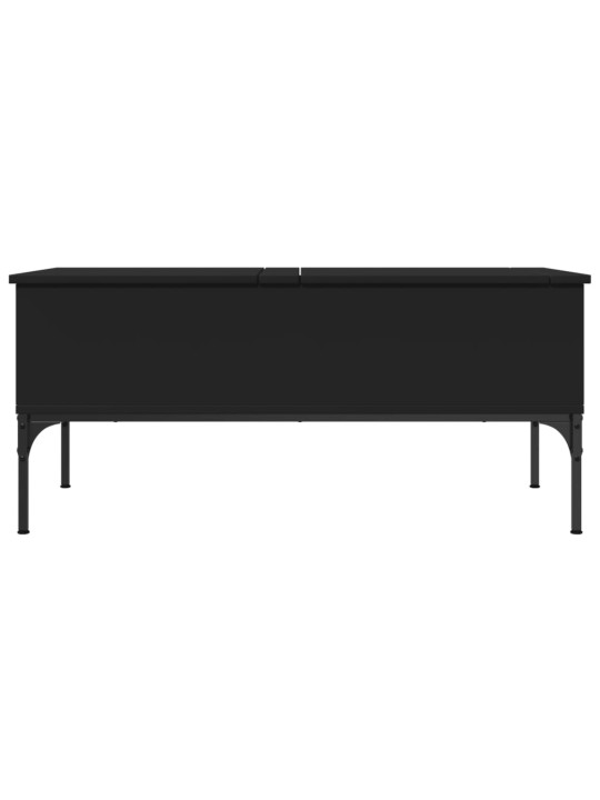 Konferenční stolek černý 100x50x45 cm kompozitní dřevo a kov