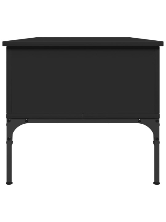 Konferenční stolek černý 100x50x45 cm kompozitní dřevo a kov