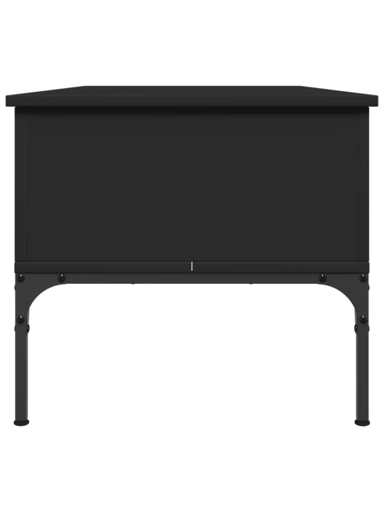 Konferenční stolek černý 100x50x45 cm kompozitní dřevo a kov