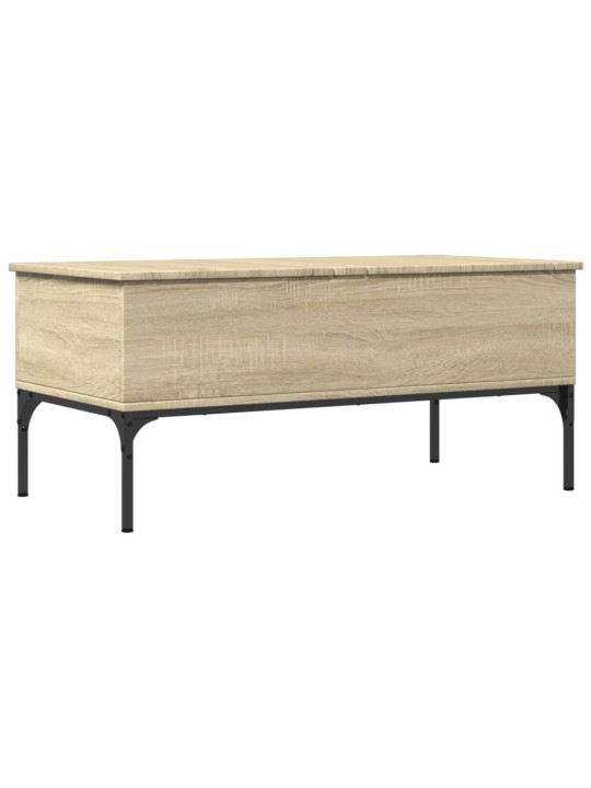 Konferenční stolek dub sonoma 100 x 50 x 45 cm kompozit a kov