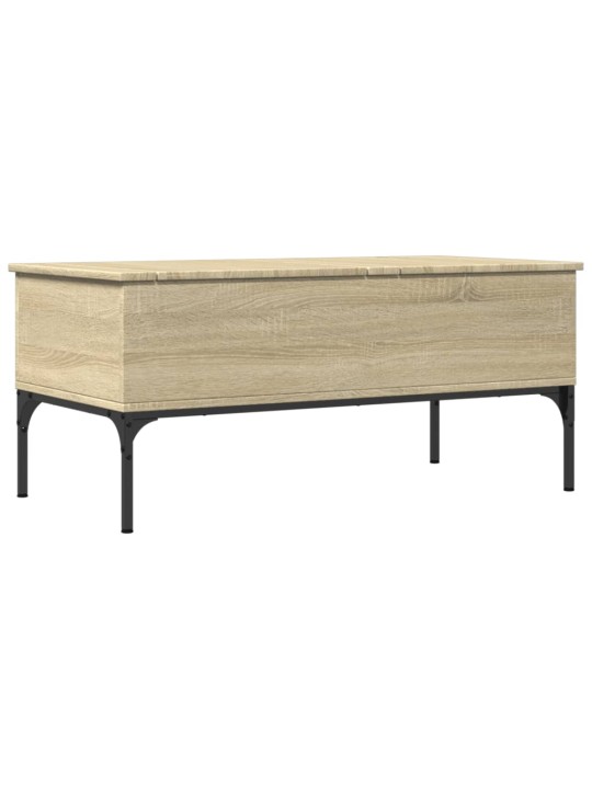 Konferenční stolek dub sonoma 100 x 50 x 45 cm kompozit a kov