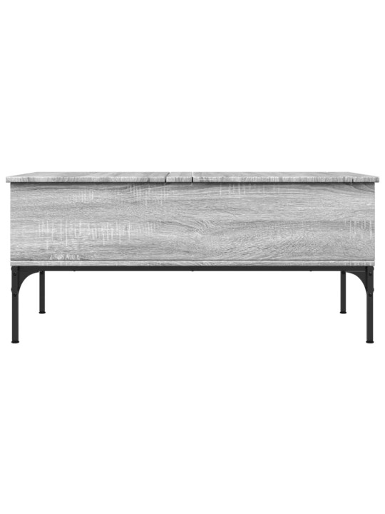 Konferenční stolek šedý sonoma 100 x 50 x 45 cm kompozit a kov