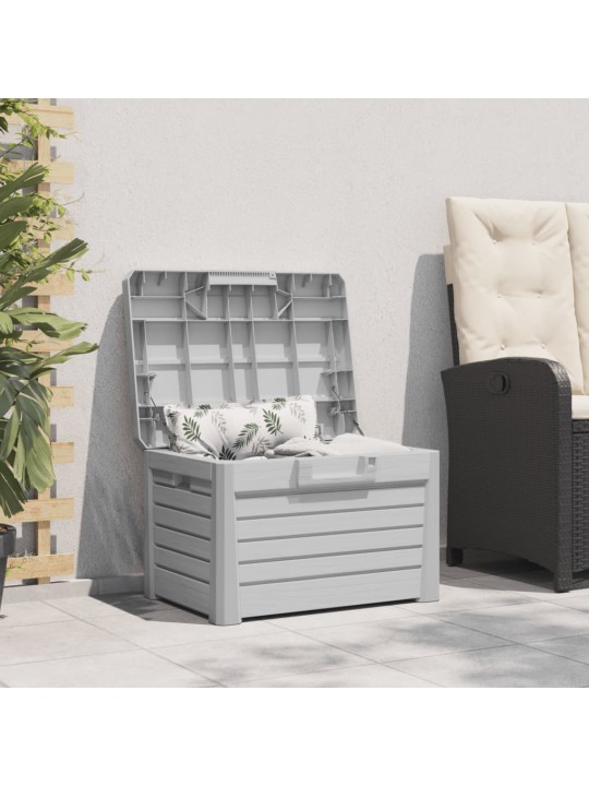 Zahradní box na podušky šedý 73 x 50,5 x 46,5 cm polypropylen